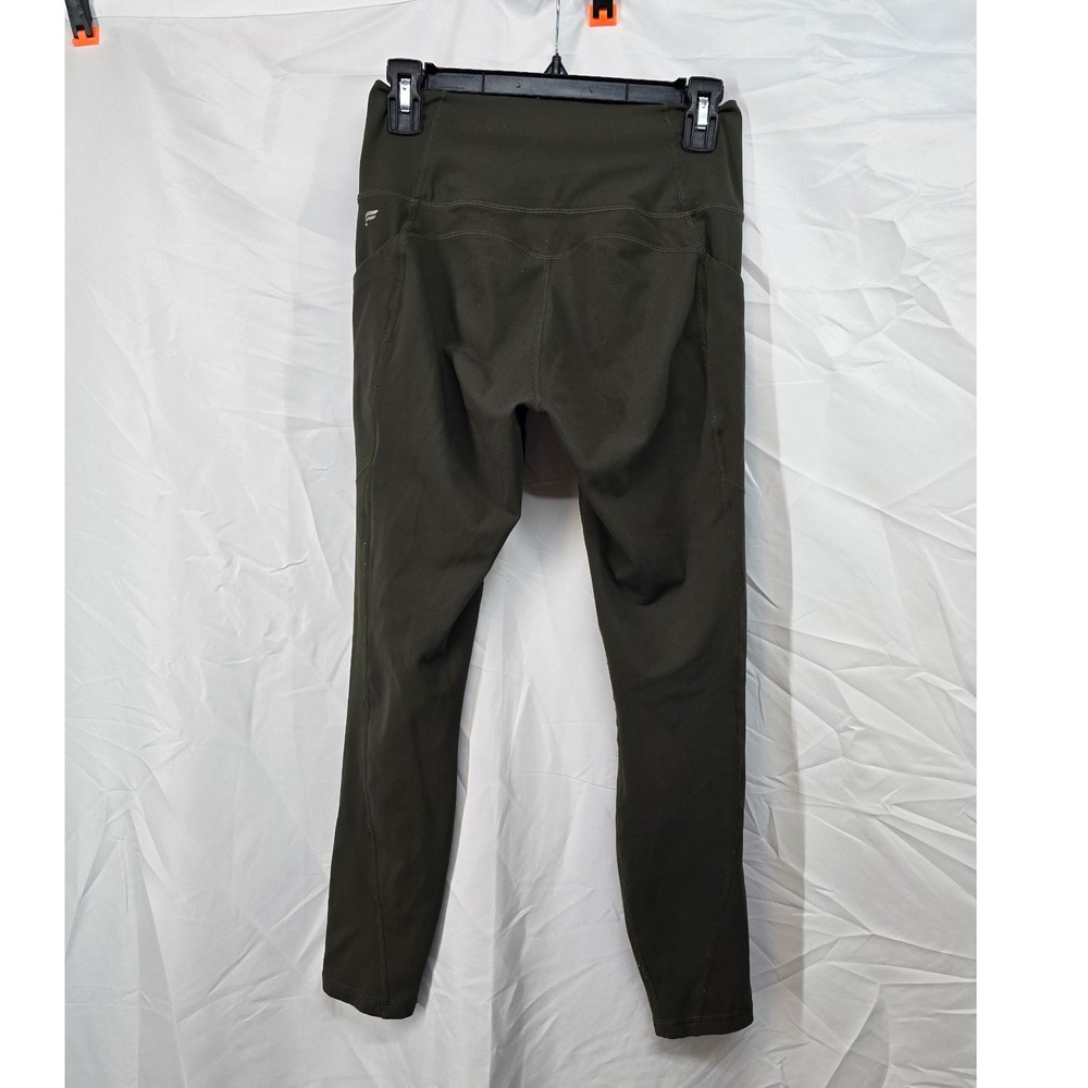 Fabletics Olive Green High Waisted Pocket Leggings Womens Size Medium Athleisure